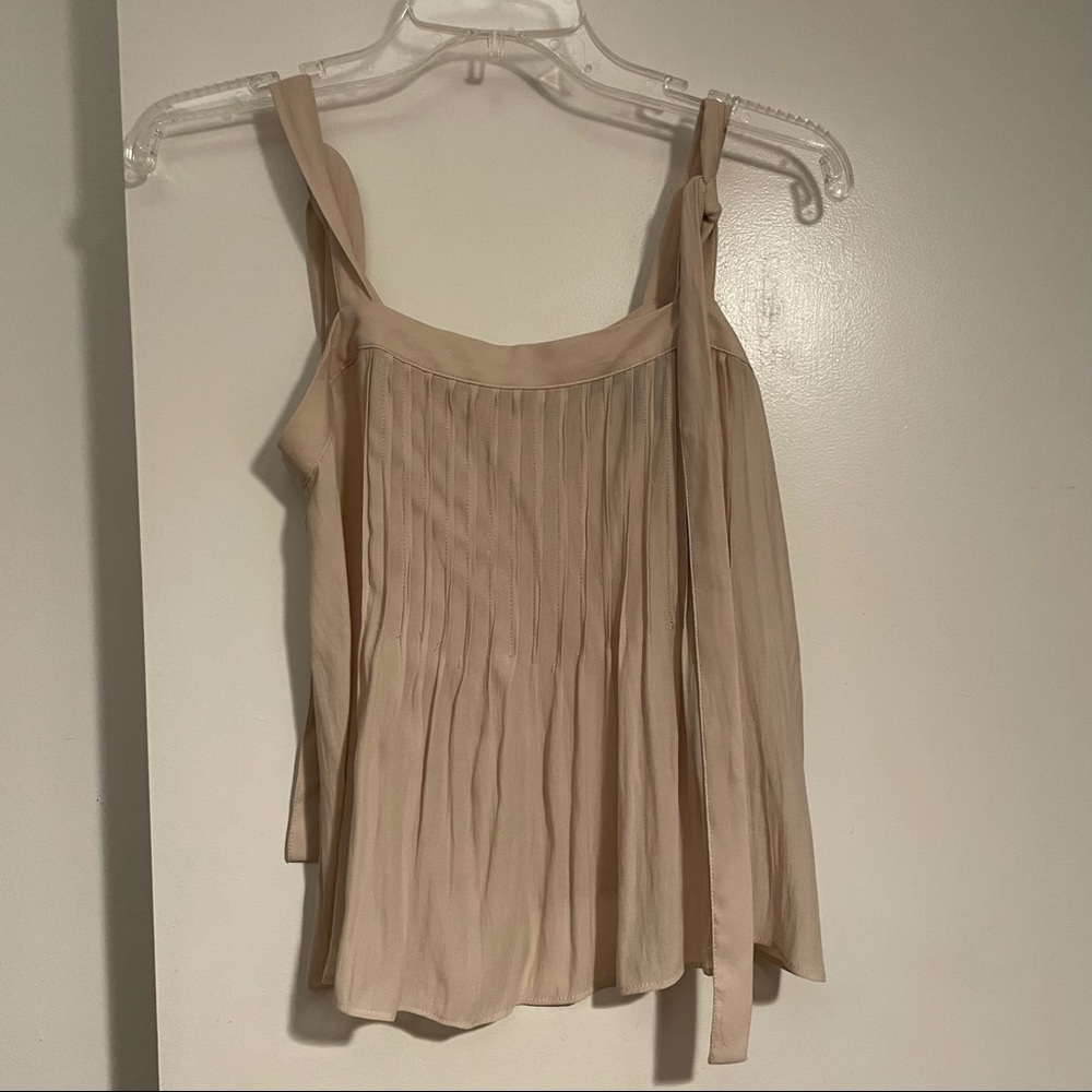 Forever 21 beige tie tank top